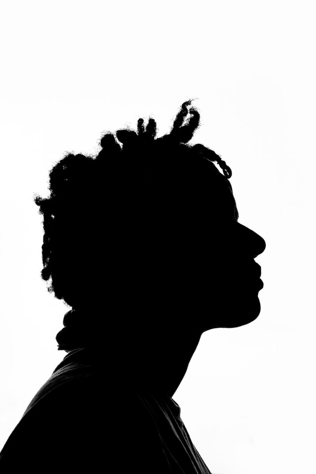 silhouette of black male
